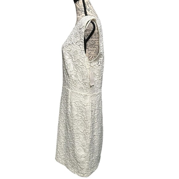 Cynthia Steffe White Kennedy Lace Sheath Dress size 12 NWT - Picture 3 of 8